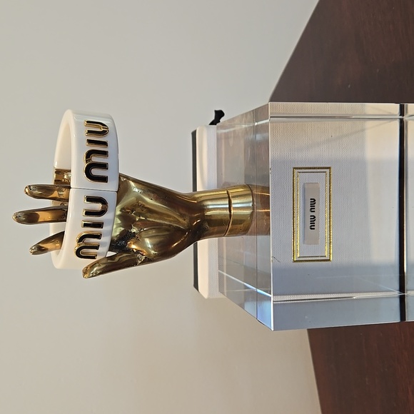 Miu Miu Jewelry - Miu Miu White Bangle Bracelet